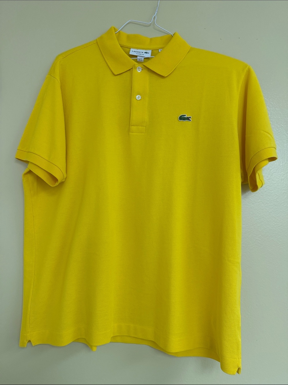 Lacoste Men's Bright Yellow Pique Polo